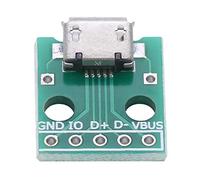 Scheda adattatore Micro USB a DIP da 10 pezzi, scheda breakout femmina Micro USB a 5 pin passo 2,54 mm