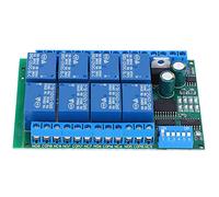 Oumefar Scheda relè Programmabile a 8 DC 12V per Vari Apparecchi, Modulo di Controllo della Tensione 10A per L'automazione Domestica,