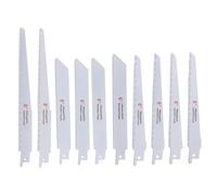 Oumefar Schede Ad Alte Prestazioni Reciproca per Ad Alte Prestazioni per la Potatura in Legno Strumenti di Puzzle Taglio in Metallo 10 Pezzi Assortimento HCS HSS BIM Materiale