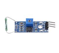 Oumefar Sensore Reed 4 Pezzi, Modulo Interruttore Magnetico Normalmente Aperto con Comparatore LM393, Set Moduli relè Reed, Uscita Digitale per Kit Fai da Te, Sensore Porta, Finestra