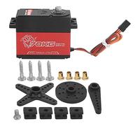 Oumefar Servo per Auto RC da 70 Kg, Parte di Ricambio per Servo Ad Alta Torsione S7000M per Modello di Barca per Auto 1/5 RC con Set di Bracci da 3 Pezzi Parti di Automobili RC