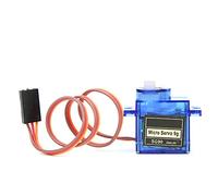Oumefar Servomotore SG90, Mini Servo RC da 180 Gradi per Aereo Elicottero con Braccio Robotico, 4,8 V-6 V con Coppia di 1,4 Kg/cm e Accessori (plastica)