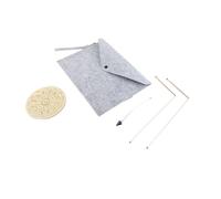 Oumefar Set di Assi da Rabdomanzia con Pendolo per Divinazione Mistica in Rame per Caccia Al Tesoro, Caccia Ai Fantasmi, Feng Shui