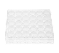 Oumefar - Set di barattoli vuoti in plastica trasparente, contenitori per cosmetici, barattoli e barattoli con