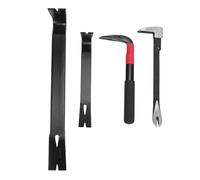 Oumefar Set di Barrette per Lera Emergenza 4 Pezzi, Ad Alta Durezza in Acciaio Manganese Crowbar, Strumento di Demolizione Multifunzionale 9/10/15 Pollici