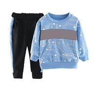Oumefar Set di Felpe Pullover per Bambini, Completo in Morbido Cotone | Comodo, ecologico, manica lunga, adatto alla vita quotidiana, all\'aperto