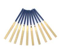 Oumefar Set di Lime Piatte Diamantate Ad Alta Resistenza All'usura per Strumenti di Riparazione di Gioielli, 10 Pezzi 5 * 180 Lime per Superfici e Fori di Parti Metalliche