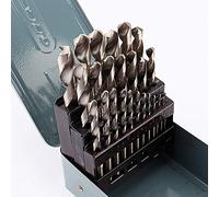 Oumefar Set di Punte per Metallo HSS Twist da 25 Pezzi di Alta qualità per Forare Materiali Legati da 1-13 Mm - Accessorio per Utensili Elettrici per Carichi Pesanti per Professionisti