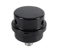 Oumefar Silenziatore silenziatore silenziato come compressore accessori filtro aria nero in metallo resistente Filtro accessori filettatura 3/8 "16MM