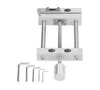 Oumefar Stabile Mini Morsetto Piatto in Metallo Tavolo con Ganasce per Trapano a Colonna con Chiave Esagonale, Posizionamento Accurato Ad Angolo Retto per Produzione su Piccola Scala, 1 Morsa