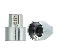 Oumefar Strumento di Rimodellamento del Dado a Traino Bloccato Ruota, Chiave di Blocco della Ruota Anti -furto di Sostituzione della Presa del Lugnut per Auto 1 3 5 6 7 Serie X1 X2 X3 (051)