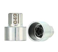 Oumefar Strumento di Rimodellamento del Dado a Traino Bloccato Ruota, Chiave di Blocco della Ruota Anti -furto di Sostituzione della Presa del Lugnut per Auto 1 3 5 6 7 Serie X1 X2 X3 (049)