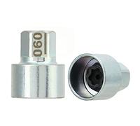 Oumefar Strumento di Rimodellamento del Dado a Traino Bloccato Ruota, Chiave di Blocco della Ruota Anti -furto di Sostituzione della Presa del Lugnut per Auto 1 3 5 6 7 Serie X1 X2 X3 (060)