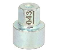 Oumefar Strumento di Rimodellamento del Dado a Traino Bloccato Ruota, Chiave di Blocco della Ruota Anti -furto di Sostituzione della Presa del Lugnut per Auto 1 3 5 6 7 Serie X1 X2 X3 (043)