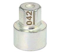 Oumefar Strumento di Rimodellamento del Dado a Traino Bloccato Ruota, Chiave di Blocco della Ruota Anti -furto di Sostituzione della Presa del Lugnut per Auto 1 3 5 6 7 Serie X1 X2 X3 (042)