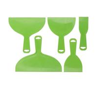 Oumefar Strumpi di Stucco in Plastica 5pcs, Strumenti di Spatola di Plastica Flessibili Verdi Impostati Strumenti di Raschietto di Vernice Multiuso per Pittura a Parete, Intonaco,