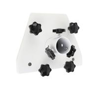 Oumefar Supporto Adattatore per Tubo Preciso per Rotazione Durevole di 360 Gradi di Terza Generazione per Professionisti in Acciaio Legato e Lega di Zinco