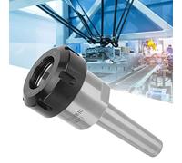 Oumefar Supporto per Codolo Portapinza per Mandrino Acciaio Al Carbonio Durevole Ad Alta Durezza 40CR per Torni CNC -ER40-M12 Argento per Operazioni di Lavorazione