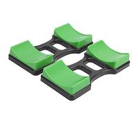 Oumefar Supporto per manubri, 1 paio di supporti per manubri, per prevenire il rotolamento, supporto per la protezione del pavimento da 100 kg, attrezzatura per la casa e la palestra, 24,4 x 10,7 cm