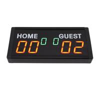 Oumefar Tabellone Segnapunti Digitale, Tabellone Segnapunti Elettronico a LED in Lega di Alluminio con Telecomando per Basket (Spina Europea)