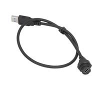 Oumefar Tipo C Connettore Impermeabile Montaggio Industriale USB Male Strama Dritta con Cavo 0,5 Metri per Apparecchiature Meccaniche Dispositivi per Esterni IP67 IP68