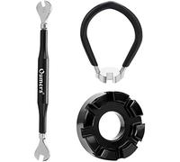 Oumers 3 Pezzi Bicicletta Chiave Tiraraggi 6 in 1 per Raggi della Ruota Nero