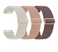 Oumida 3 cinturini elastici in nylon per Garmin Venu 2S Bracciali/Venu 3S / Vivoactive 4S / Vivomove 3S per uomo donna Cinturino di ricambio elastico per Garmin Forerunner 255S/265S