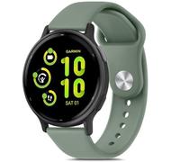 Oumida Bracciale per Forerunner 165/165 Music/Forerunner 55, Vivoactive 5/Vivoactive 3, per uomo e donna, 20 mm, in silicone, colore verde oliva