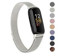 Oumida Cinturino compatibile con Fitbit Inspire 3 per uomo e donna - Cinturino di ricambio in acciaio inossidabile di alta qualità con potente magnete per Fitbit Inspire 3, 2 centimeter
