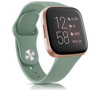 Oumida Compatibile con Fitbit Versa 2 Cinturino/Fitbit Versa Cinturino per Uomo Donna Cinturino in Silicone Classic Sport di ricambio per Fitbit Versa 2/Fitbit Versa/Versa Lite, Verde oliva