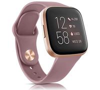 Oumida Compatibile con Fitbit Versa 2 Cinturino/Fitbit Versa Cinturino per Uomo Donna Cinturino in Silicone Classic Sport di ricambio per Fitbit Versa 2/Fitbit Versa/Versa Lite, Fumo Viola