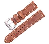OUMIFA Cinturino di Ricambio Guardia dei cuoie di Cuoio 20mm 22mm 24mm 24mm Brown Brown Womns Uomo Gioco Gioco Guarda Band Grand Accessori Accessori per Cinturino da Uomo/Donna (Band Color : Brown)