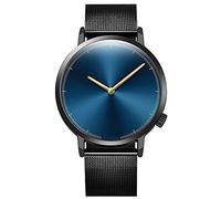 OUMIFA Cinturino di Ricambio Orologi creativi Uomo Business Mesh Band Sport Guarda il quarzo Orologio da uomo Per Cinturino da Uomo/Donna (Color : Black Blue)