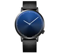 OUMIFA Cinturino di Ricambio Orologi creativi Uomo Business Mesh Band Sport Guarda Il Quarzo Orologio da Uomo per Cinturino da Uomo/Donna (Color : Black)