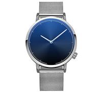 OUMIFA Cinturino di Ricambio Orologi creativi Uomo Business Mesh Band Sport Guarda il quarzo Orologio da uomo Per Cinturino da Uomo/Donna (Color : Silver Black)