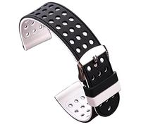 OUMIFA Cinturino di Ricambio Silicone Gomma Gomma Cinturino Sport Sport Traspirante Polsino per Le Donne Uomo Moda Braccialetti a Due Toni Braccialetto 18 20 22 24mm per Cinturino da Uomo/Donna