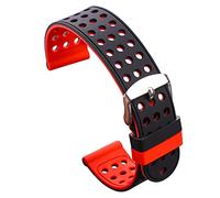 OUMIFA Cinturino di Ricambio Silicone Gomma Gomma Cinturino Sport Sport Traspirante Polsino per Le Donne Uomo Moda Braccialetti a Due Toni Braccialetto 18 20 22 24mm per Cinturino da Uomo/Donna