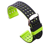 OUMIFA Cinturino di Ricambio Silicone Gomma Gomma cinturino Sport Sport Traspirante Polsino per le donne Uomo Moda Braccialetti a due toni Braccialetto 18 20 22 24mm Per Cinturino da Uomo/Donna