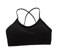 OUMIFA Reggiseno A Fascia Reggiseni Sportivi for Le Donne Fitness Yoga in Esecuzione Jogging Palestra Indossare Stretch Imbottito Sportivo Top Backless Atletico Gilet Yoga Reggiseno