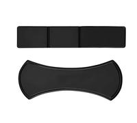 Oumij Adesivi in Gomma Nano - Tappetino in Gomma Magic Nano - Cuscinetto in Gel Appiccicoso Universale - Supporto per Telefono Appiccicoso - Staffa - per Auto, Telefono Cellulare - 2 Pezzi(Nero)