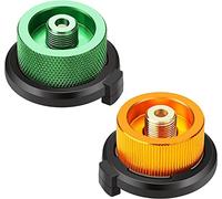 oumuik Cartuccia Adattatore Gas, 2 Pezzi Adattatore per Cartuccia del Gas, Set di adattatori per Cartuccia del Gas con Cartuccia dell'adattatore del Gas