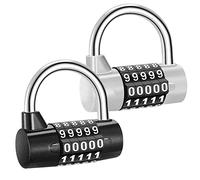 oumuik Lucchetto con codice numerico, lucchetto a 2 pezzi Lucchetto a combinazione Lucchetto a 5 cifre