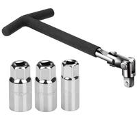 oumuik Presa per candele, 16/18/21 mm, set di chiavi di accensione, con chiave di accensione, 16 mm, chiave di accensione, 18 mm, chiave per candela, 21 mm