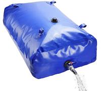 oumuik Serbatoio dell'acqua per carriola, sacco d'acqua mobile, per esterni, con valvola di scarico e tappetino antiscivolo, tanica pieghevole in PVC extra forte, riutilizzabile, 240 l