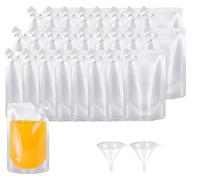 oumuik Set di bevande riempibili, a prova di perdite, borsa per liquidi, per festival, bevande essenziali, picnic, campeggio, feste, bevande con bottiglia e imbuto