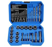 oumuik Set di cacciaviti, 26 pezzi, 3/8", cacciavite sinistro, dado di rimozione della bussola, 8-19 mm, dado turbina