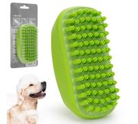 oumuik Spazzola da bagno in gomma per gatti e cani, spazzola per cani, con effetto massaggiante, pettinare i capelli, rimuovere i peli fluttuanti