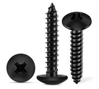 Ounfhtrttk 100 per Legno Head per Traliccio In Acciaio Inossidabile 18-8 (A2) da 6 X 3/4 Pollici, Filettatura Rivestita In Nero, Facile da Installare e Facile da Usare