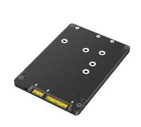 Ounfhtrttk 2 in 1 Combina M.2 NGFF Key B e MSATA SSD A Adattatore SATA3 da 2,5 Pollice con in Plastica per SSD