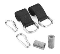 Ounfhtrttk 2 Pezzi 1,5 M Kit di Cinghie per Altalena per Albero con 2 Moschettoni Cintura di Estensione A Barra Singola Cintura con Due Fogli Protettivi